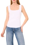Halogen ® Square Neck Corset Sweater Tank In White