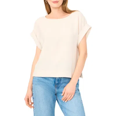 Halogen ® Stitch Cuff Top In Neutral