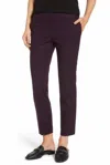 Halogen Stretch Cotton Blend Dotted Cropped Pants In Pink In Pink