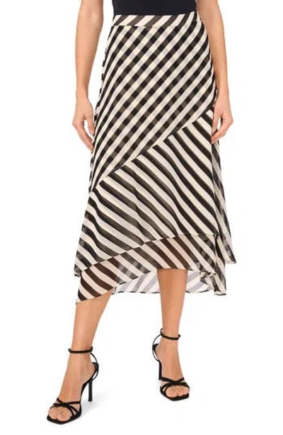 Halogen ® Stripe Layered Midi Skirt In Multi