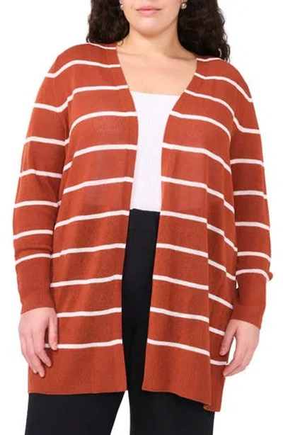 Halogen ® Stripe Longline Cardigan In Brown
