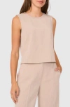 Halogen ® Stripe Sleeveless Suiting Shell