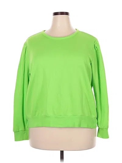Pre-owned Halogen Sweatshirt In Green