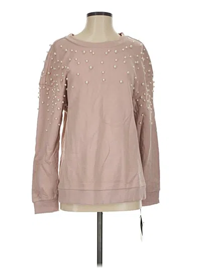 Pre-owned Halogen Sweatshirt In Pink
