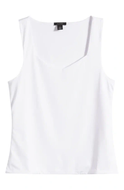 Halogen Sweetheart Sleeveless Knit Top In Bright White