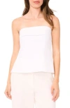 Halogen ® Tailored Foldover Strapless Top In White