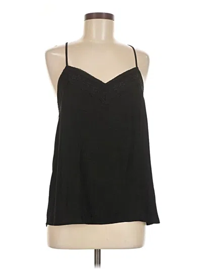 Pre-owned Halogen Tank Top Black Halter Neckline Tops