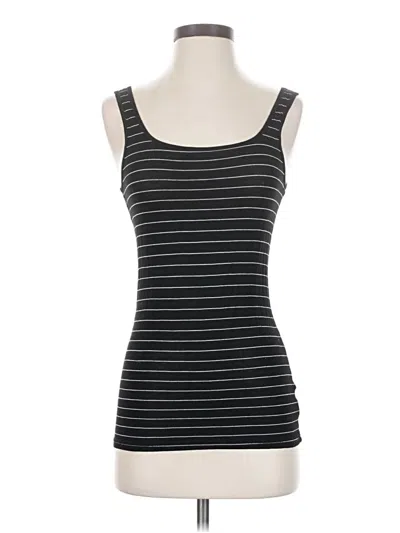 Pre-owned Halogen Tank Top Black Strapless Neckline Tops