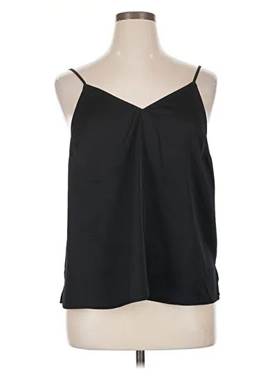 Pre-owned Halogen Tank Top Black Strapless Neckline Tops