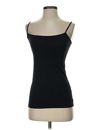 Pre-owned Halogen Tank Top Black Strapless Neckline Tops