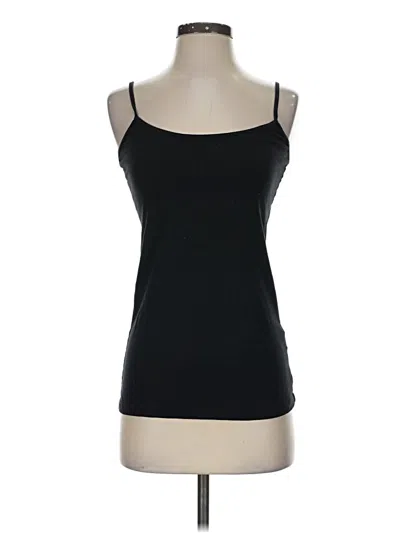 Pre-owned Halogen Tank Top Black Strapless Neckline Tops