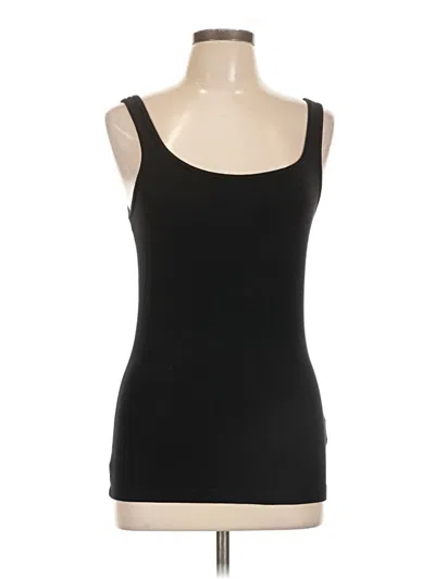 Pre-owned Halogen Tank Top Black Strapless Neckline Tops