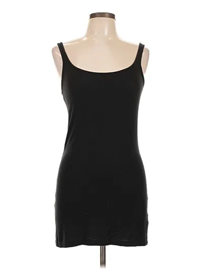 Pre-owned Halogen Tank Top Black Strapless Neckline Tops