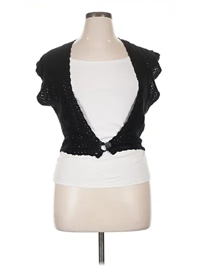 Pre-owned Halogen Tank Top Black Sweetheart Neckline Tops