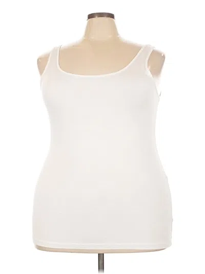 Pre-owned Halogen Tank Top Ivory Strapless Neckline Tops