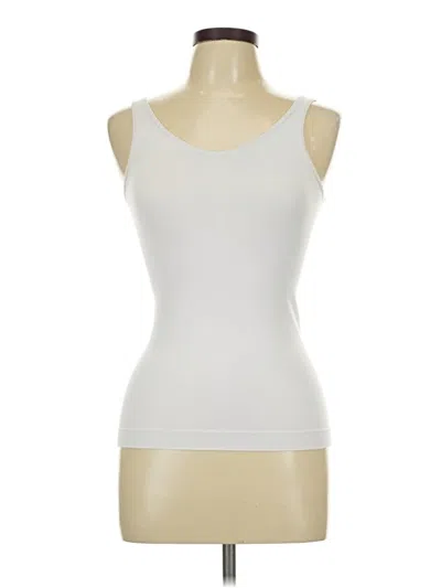 Pre-owned Halogen Tank Top Ivory Strapless Neckline Tops In White
