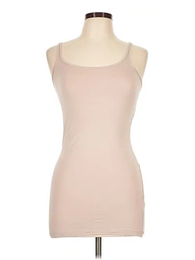 Pre-owned Halogen Tank Top Tan Strapless Neckline Tops