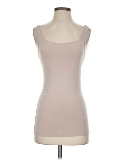 Pre-owned Halogen Tank Top Tan Strapless Neckline Tops