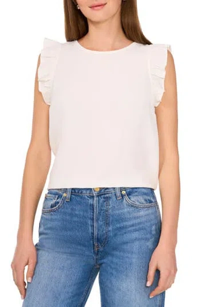 Halogen ® Textured Ruffle Button Top In New Ivory