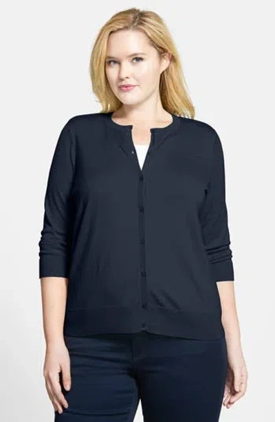 Halogen ® Three Quarter Sleeve Cardigan
