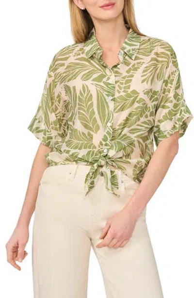 Halogen ® Tie Front Sleeve Top In Multi