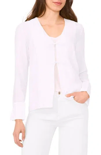 Halogen ® Tie Front Top In White