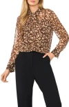 Halogen ® Tie Neck Top In Multi