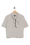 Halogen ® Tie Neck Top In Gray