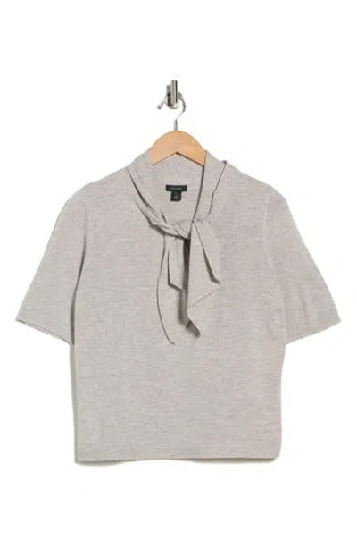 Halogen ® Tie Neck Top In Gray