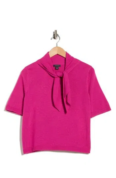 Halogen ® Tie Neck Top In Purple