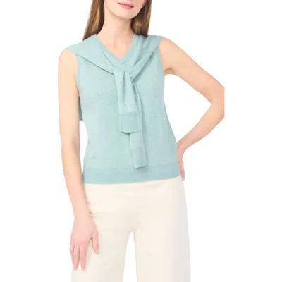 Halogen ® Tie Shoulder Sleeveless Sweater In Blue
