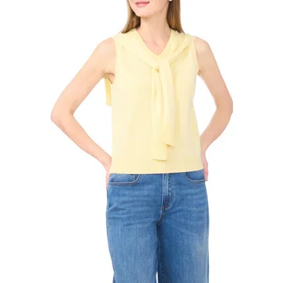 Halogen ® Tie Shoulder Sleeveless Sweater In Yellow
