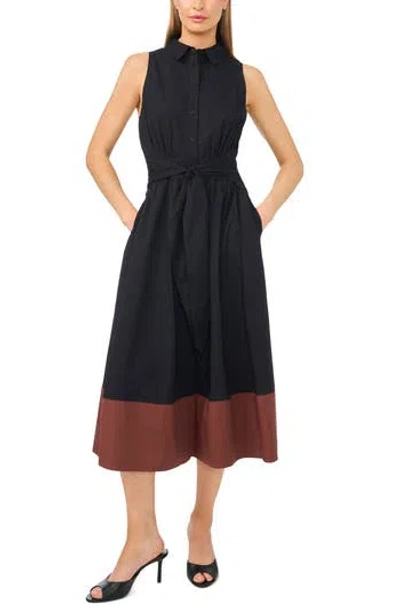 Halogen ® Tie Waist Shirtdress In Black