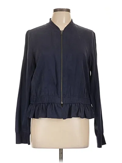 Pre-owned Halogen Track Jacket In Blue