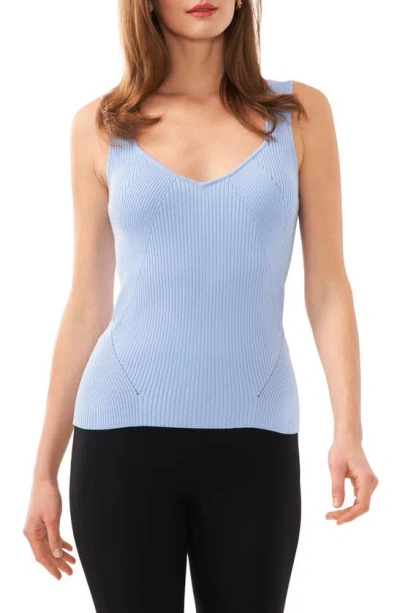 Halogen Traveling Rib Jumper Tank In Placid Blue