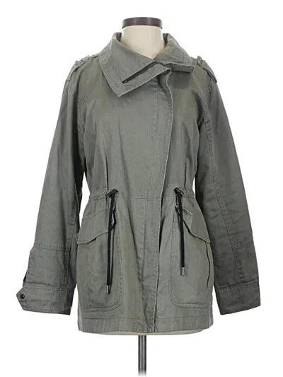 Pre-owned Halogen Trenchcoat In Gray