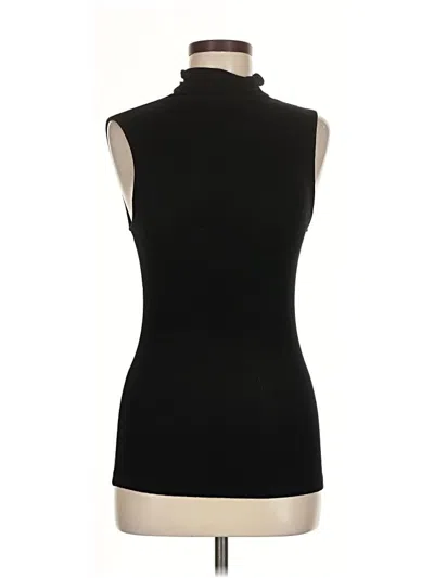 Pre-owned Halogen Turtleneck Sweater In Black
