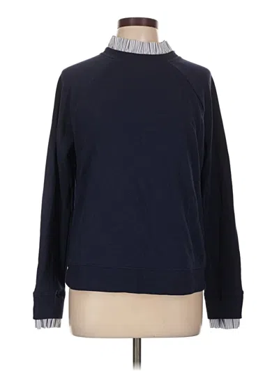 Pre-owned Halogen Turtleneck Sweater In Blue