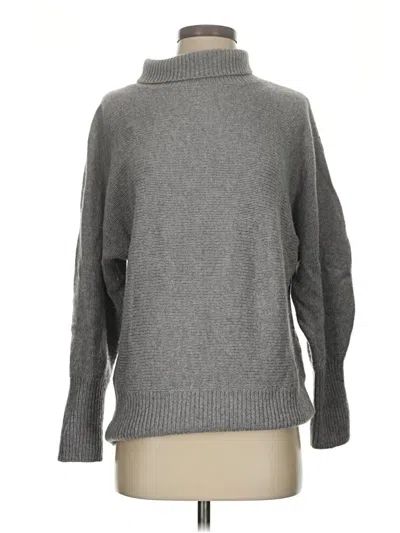 Pre-owned Halogen Turtleneck Sweater In Gray