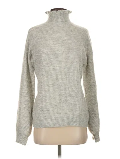 Pre-owned Halogen Turtleneck Sweater In Gray