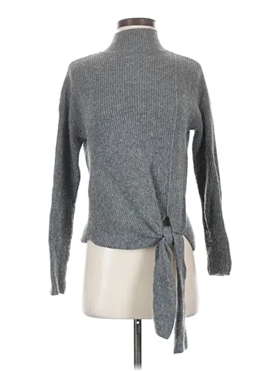 Pre-owned Halogen Turtleneck Sweater In Gray