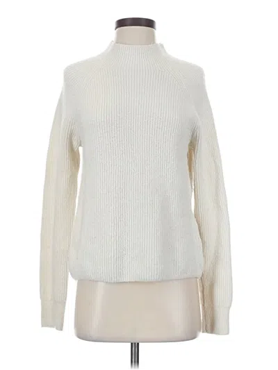 Pre-owned Halogen Turtleneck Sweater In Ivory