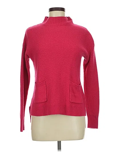 Pre-owned Halogen Turtleneck Sweater In Pink