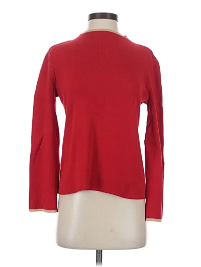 Pre-owned Halogen Turtleneck Sweater In Red