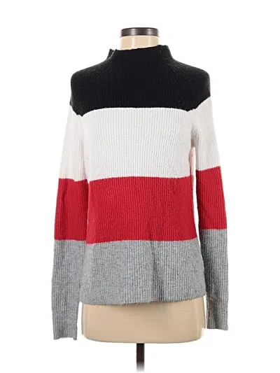 Pre-owned Halogen Turtleneck Sweater In Red