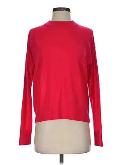 Pre-owned Halogen Turtleneck Sweater In Red
