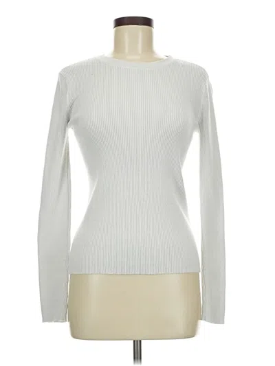 Pre-owned Halogen Turtleneck Sweater In Silver