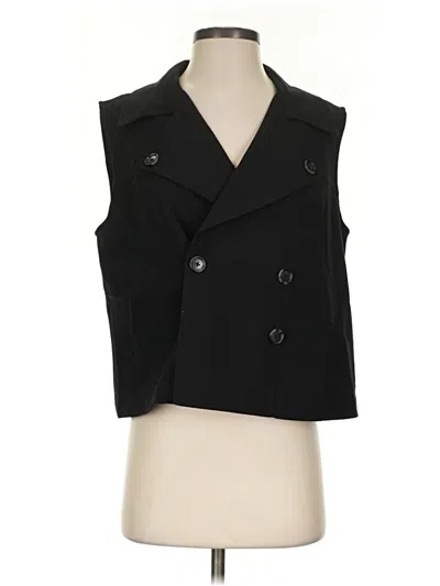 Pre-owned Halogen Tuxedo Vest In Black