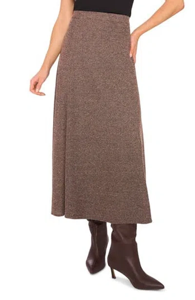 Halogen ® Tweed Knit Maxi Skirt In Brown