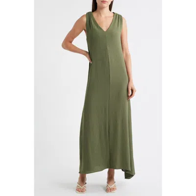 Halogen ® Twist Back Sleeveless Maxi Dress In Green